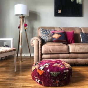 Moroccan Carpet Rug Pouf
